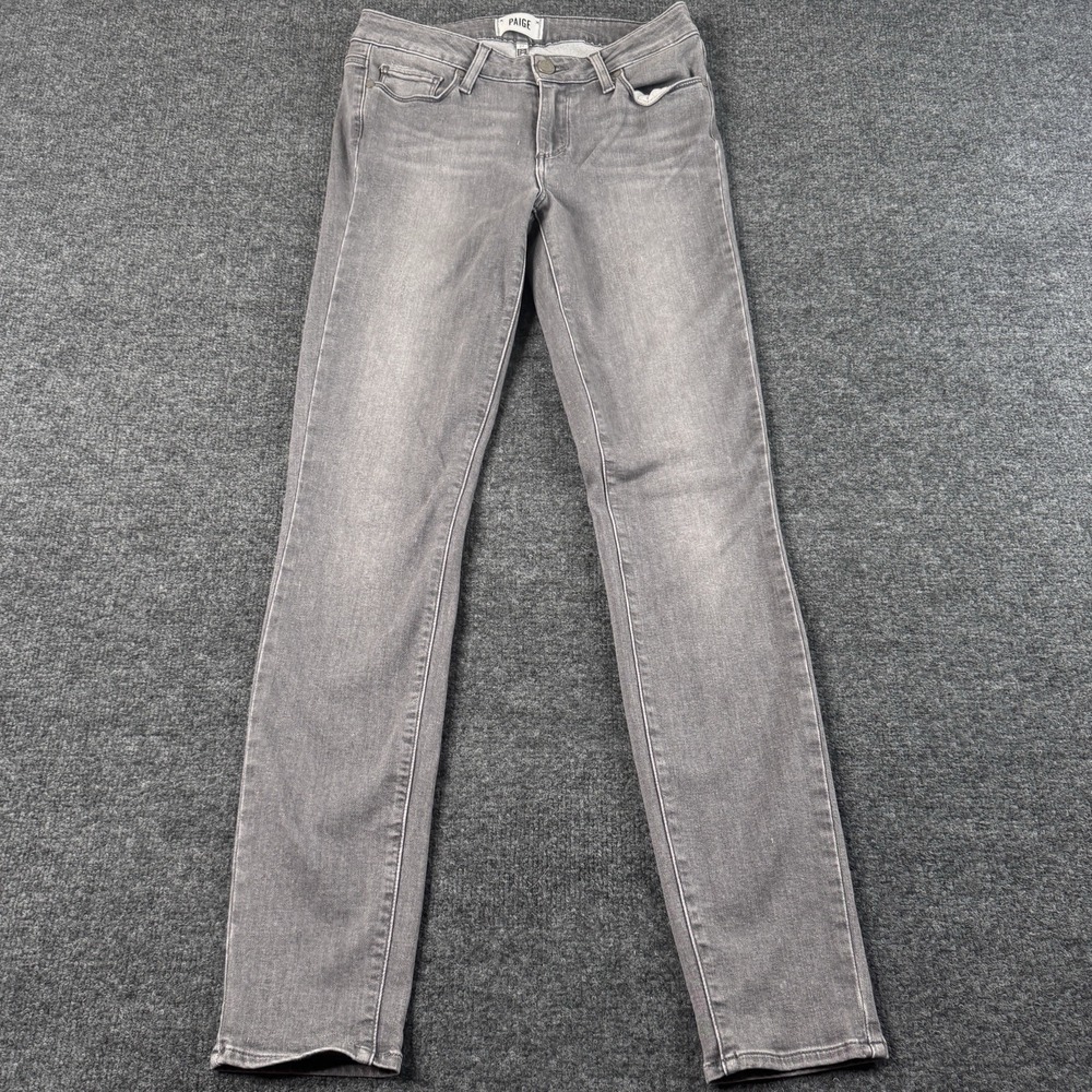 Paige Gray Verdugo Ultra Skinny Jeans Women's Size 27 Super Soft Stretch EUC